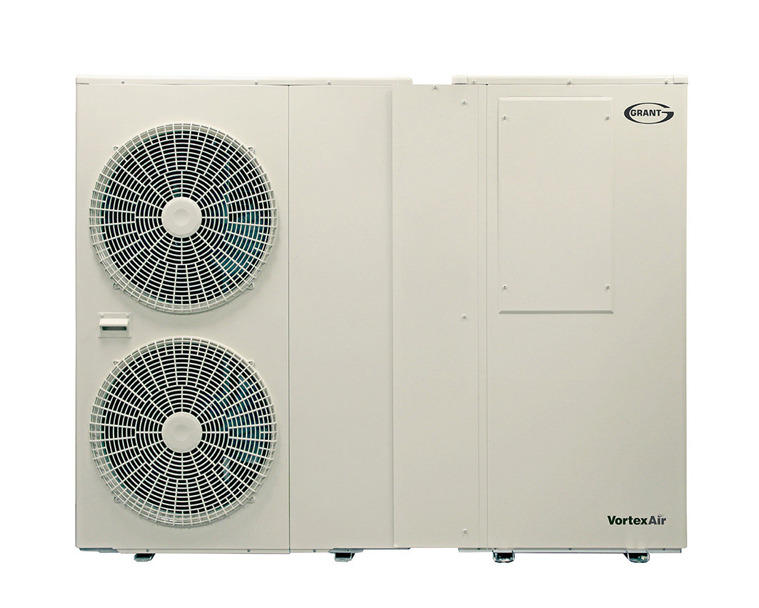 Grant vortexair isolate image vortex oil boiler and heatpump