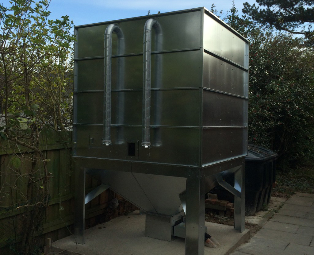 Grant pellet stores rolling off the production line