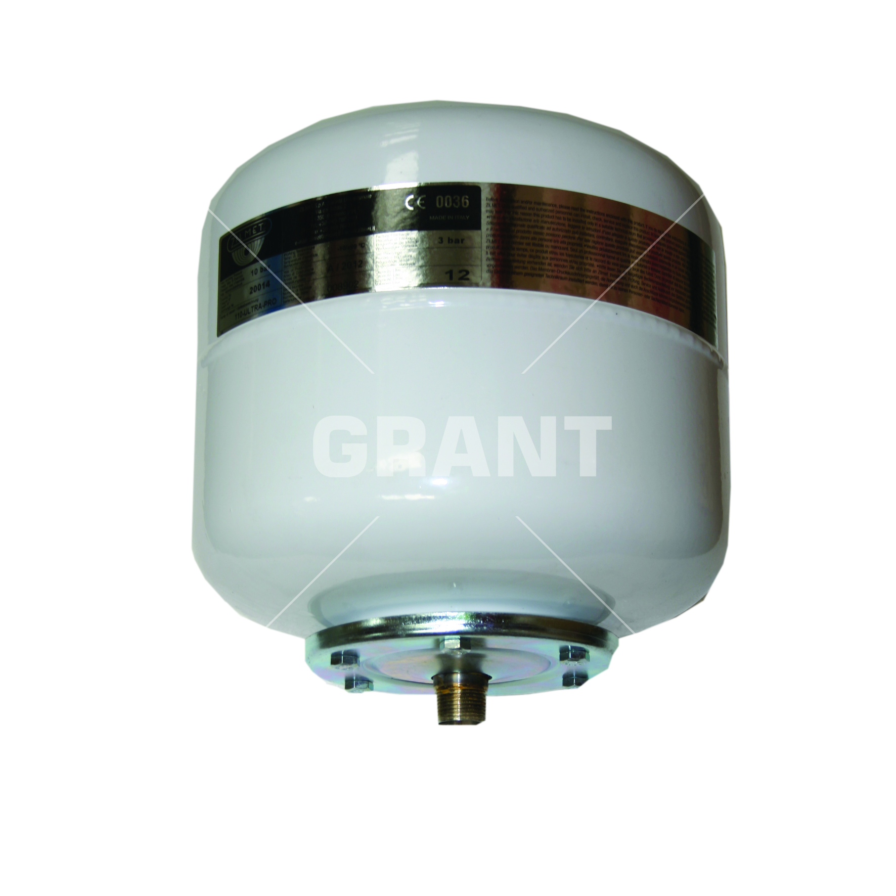 12 litre expansion vessel (¾" BSP) c/w hose