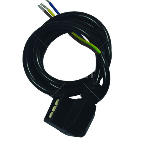 Black HE heat only Pump Cable with plug (800mm)