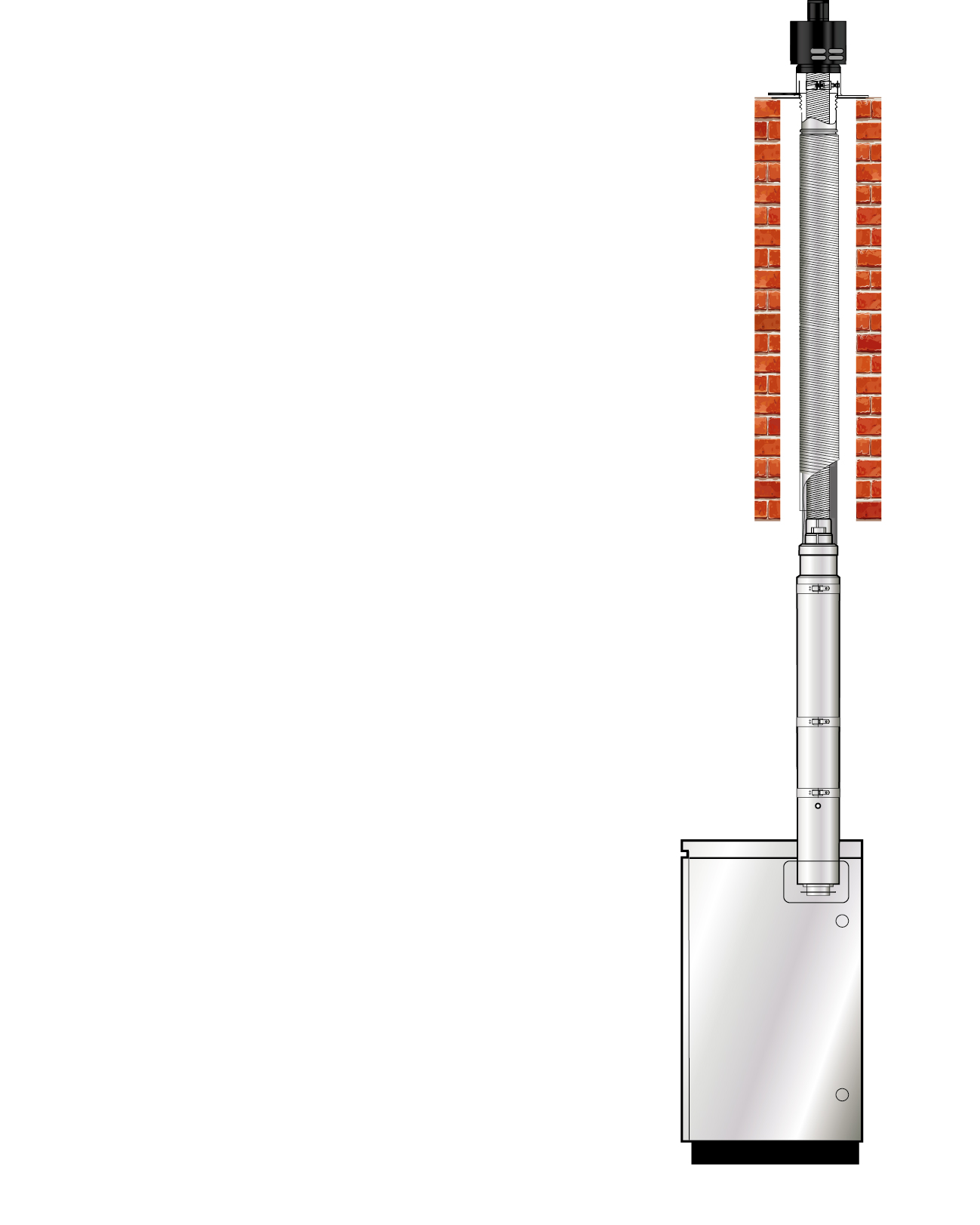 EZ-Fit Flexible Vertical Balanced Flues (Red System)