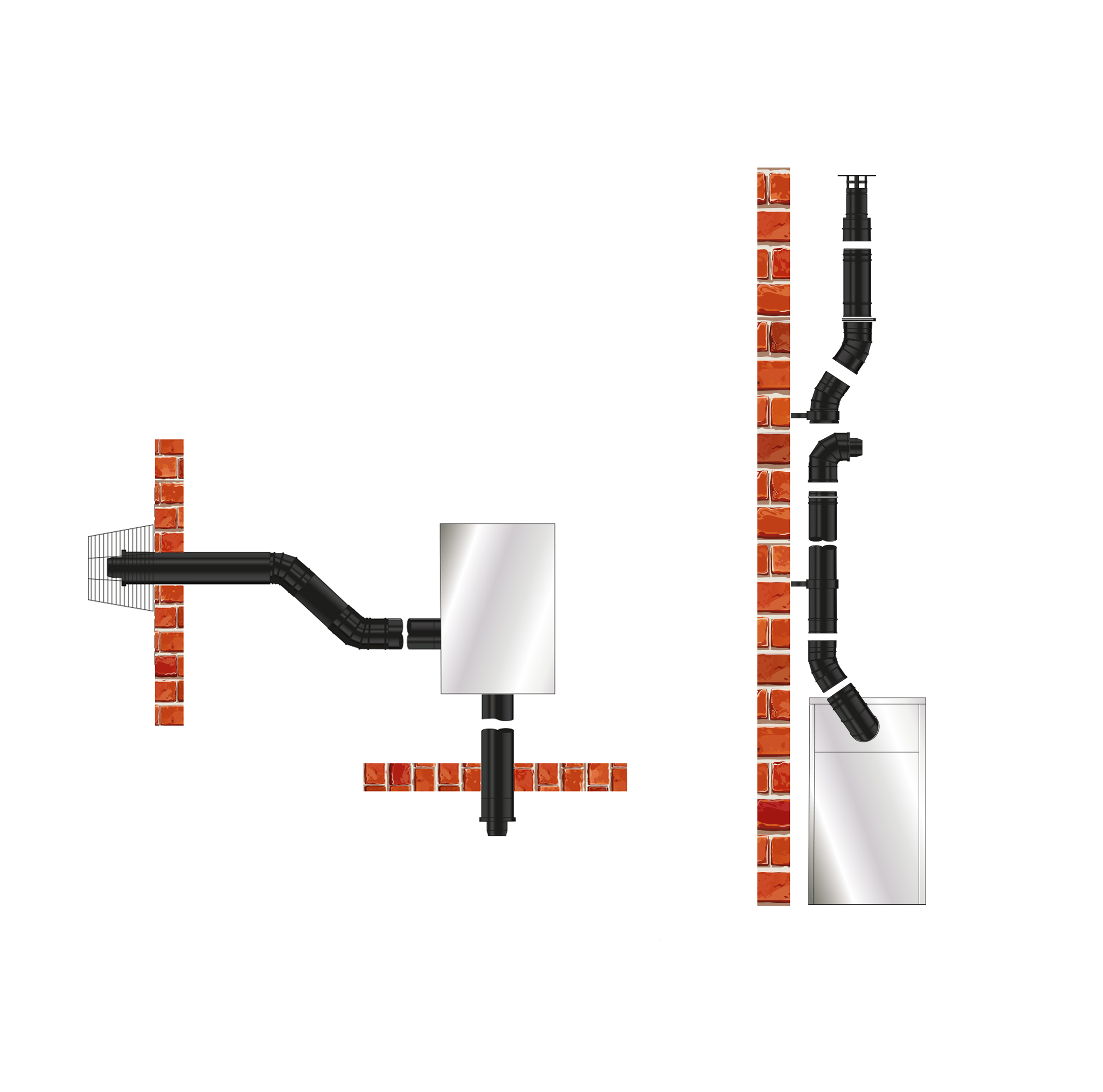 EZ-Fit External Flues (Green System) for outdoor boilers