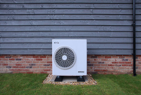 Aerona³ R32 air to water heat pump installed
