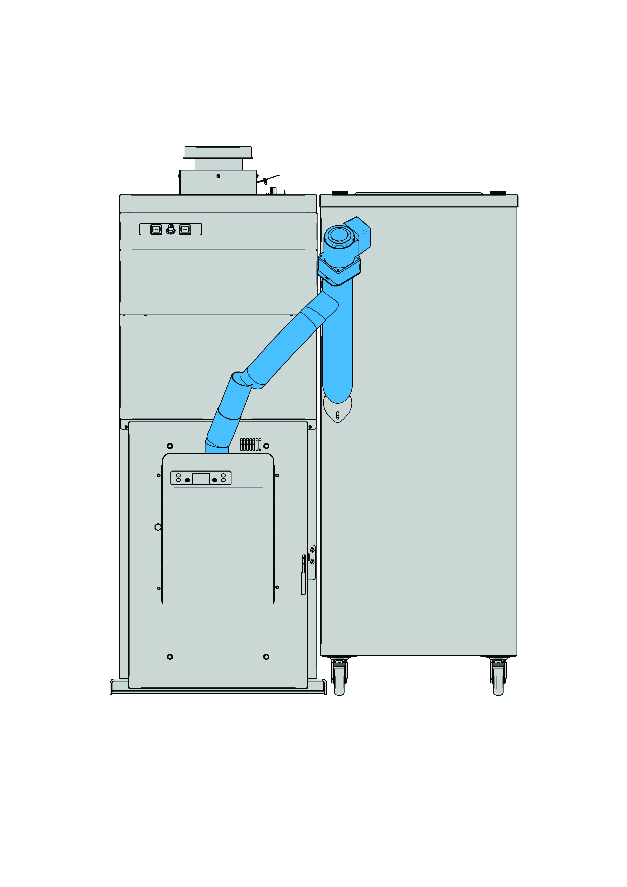 Spira Single hopper left hand auger c/w motor