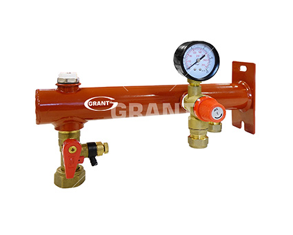 Expansion Vessel Wall Bracket c/w non return valve