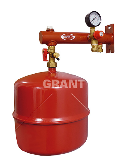 18 litre expansion vessel with wall bracket & fixings