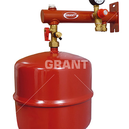 25 litre expansion vessel with wall bracket & fixings