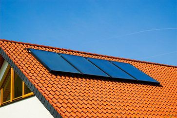An installation of a Grant solar thermal system