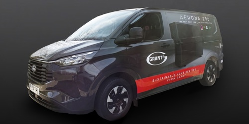 Grant UK heads to the highway with new heat pump display vans