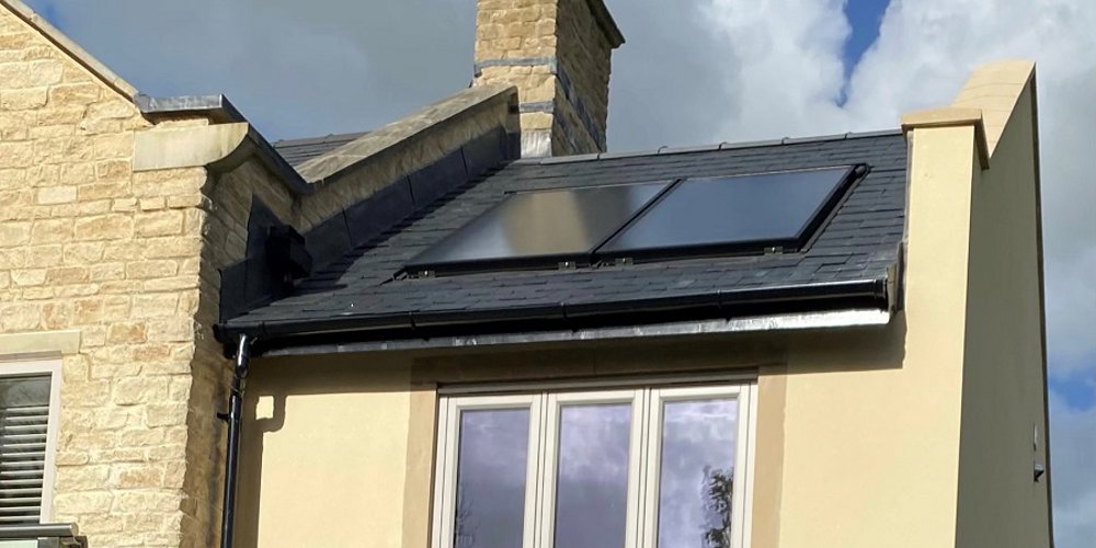 A Grant Solar Thermal System installation