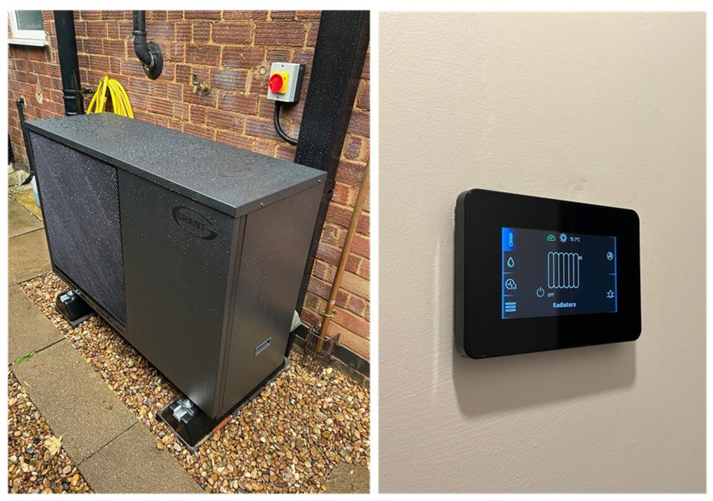 Aerona 290 heat pump replaces gas boiler