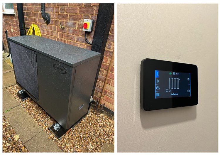 Aerona 290 heat pump replaces gas boiler