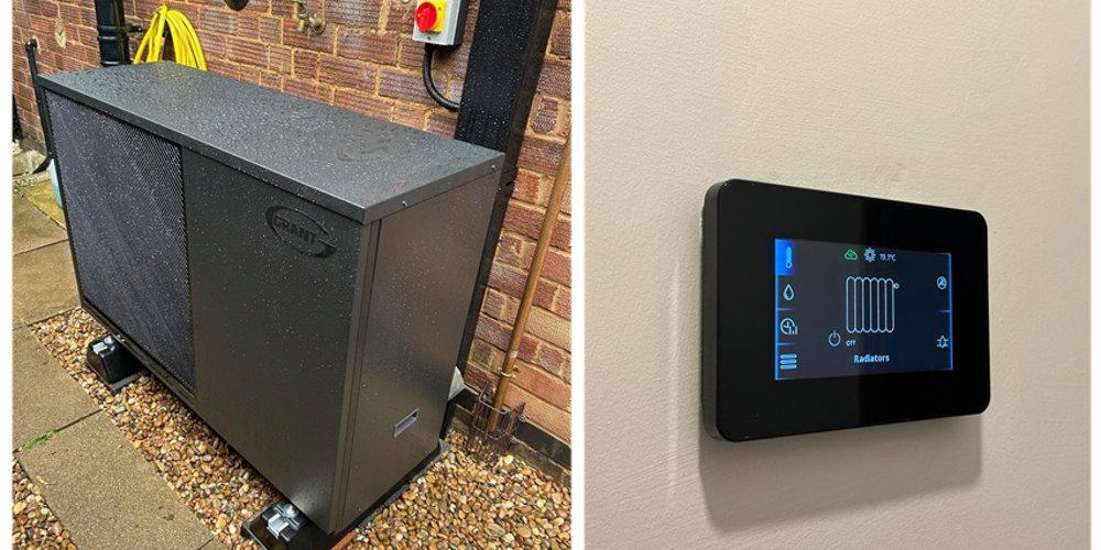 Aerona 290 heat pump replaces gas boiler