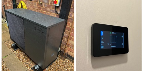 Aerona 290 heat pump replaces gas boiler