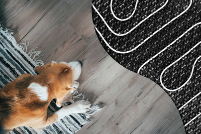 Underfloor heating systems emit warmth evenly throughout a room