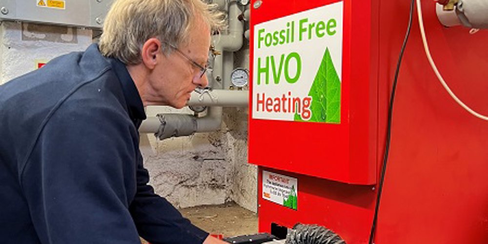 A Grant HVO compatible oil boiler has been installed at a primary school to help it lower its carbon emissions