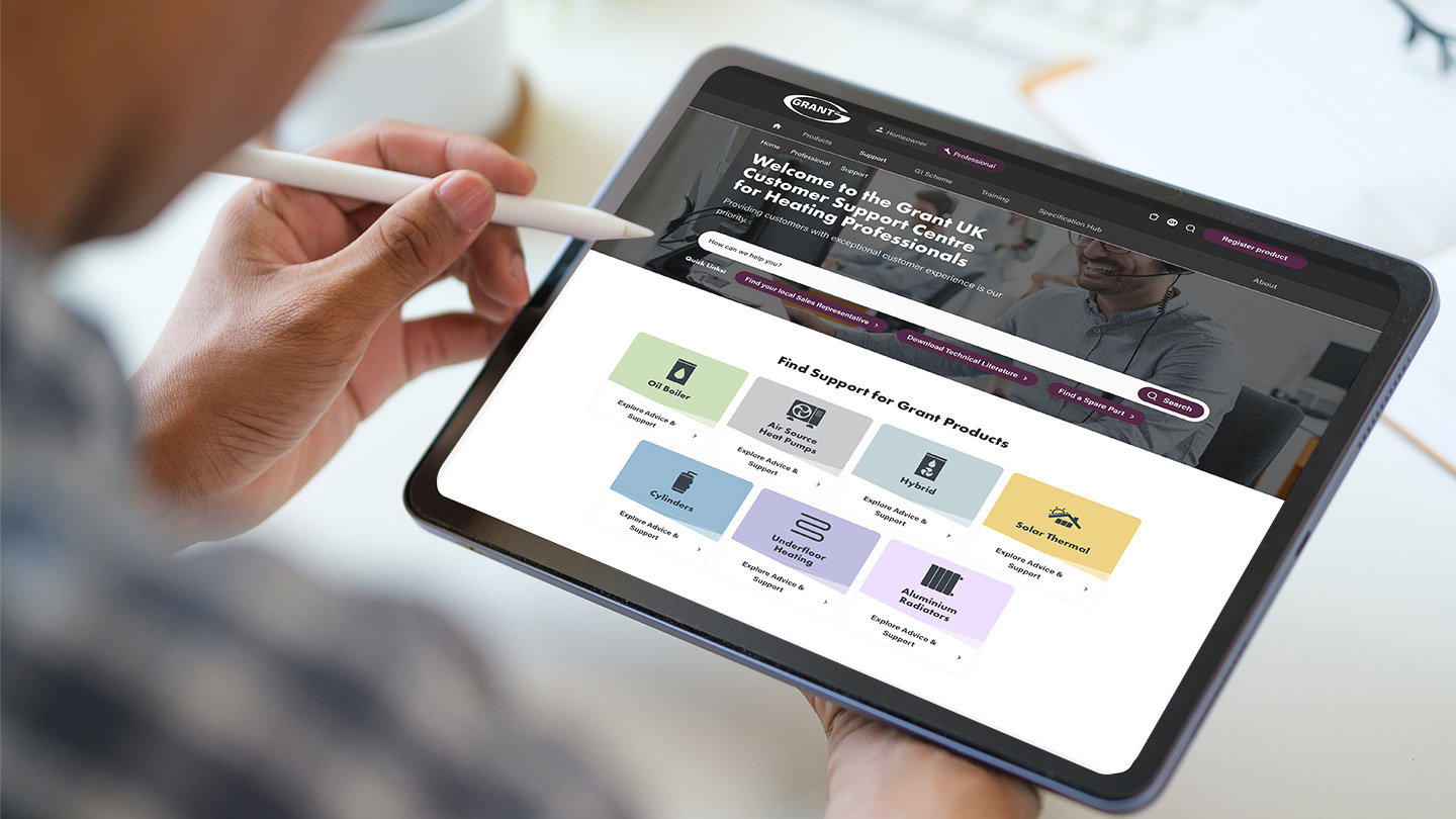 Access after-sales product support via online Customer Support Centre