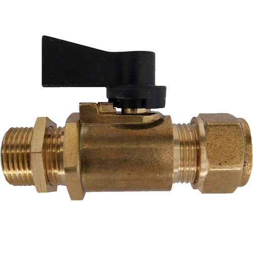 Grant 3/8 Oil Isolation Valve (Straight) 10mm x 3/8"