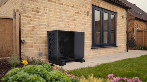 A renewable heat pump can form part of a hybrid system