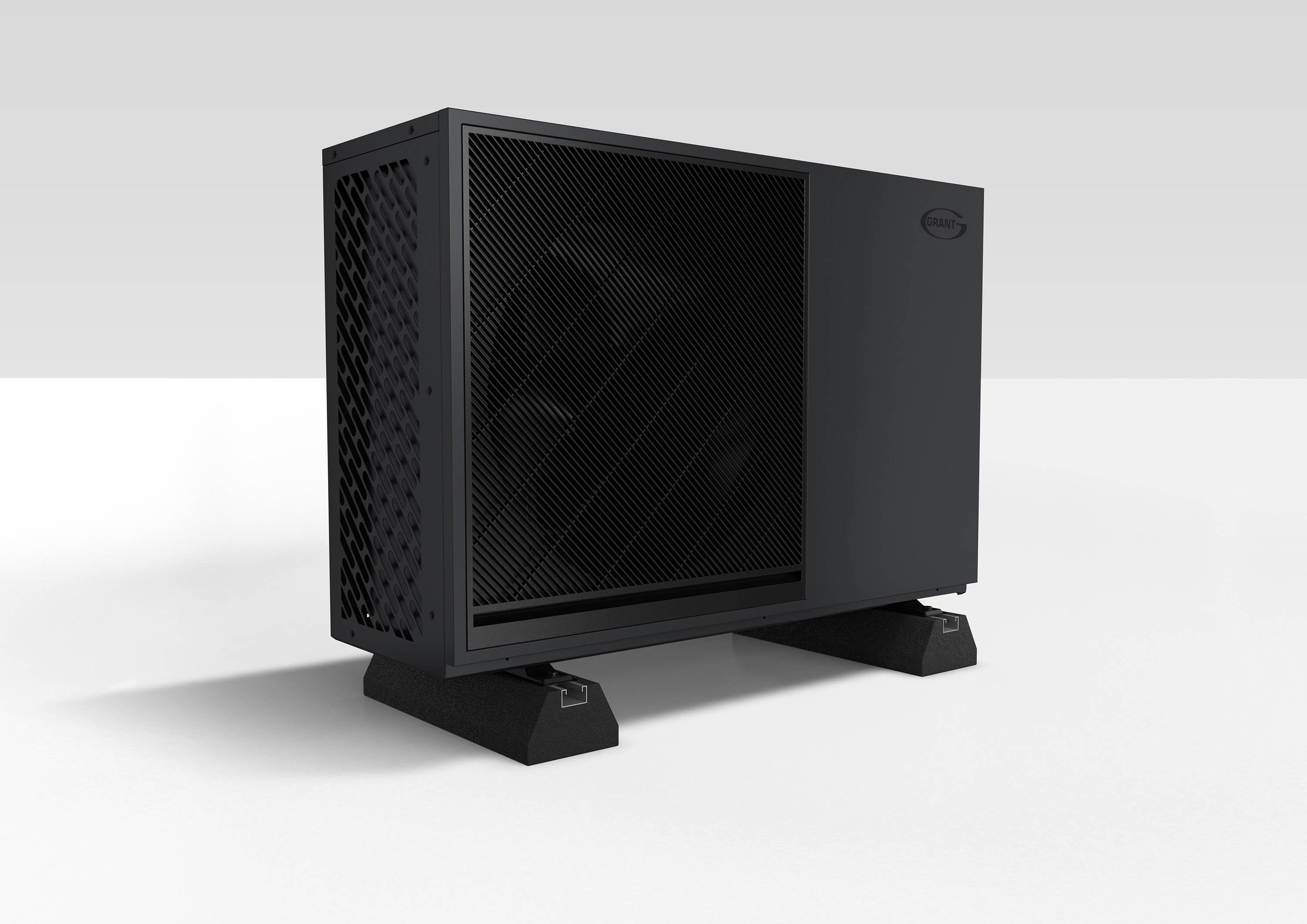 Aerona 290 4kW ASHP - with feet left angle