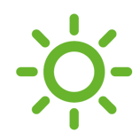 Aerona Remote Controller heating demand symbol