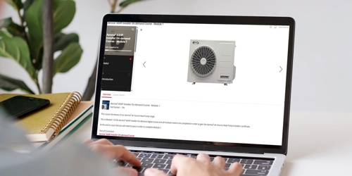 New Aerona³ ASHP Installer on-demand training course now available on Grant eLearning Academy