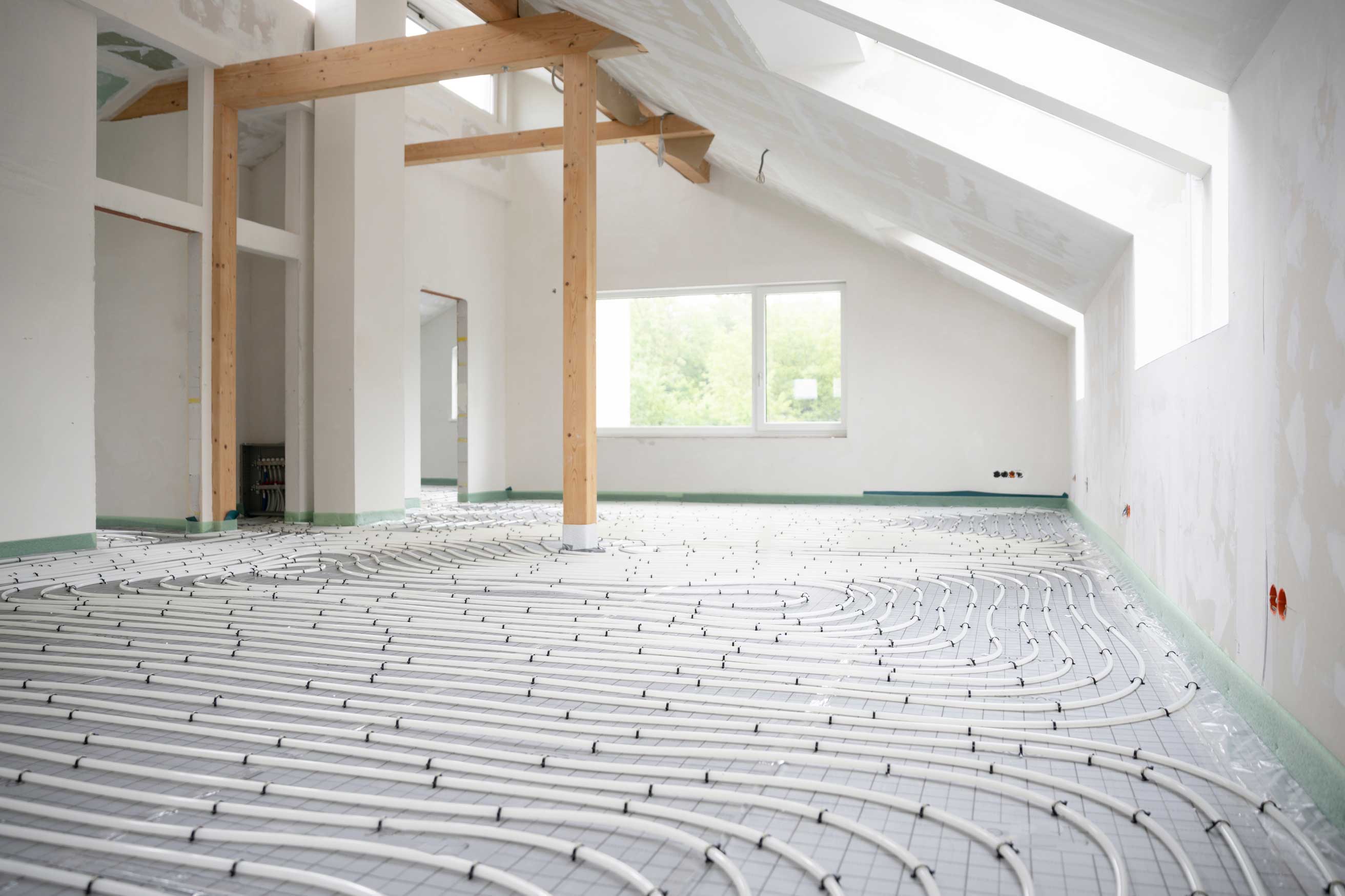 Wet Underfloor Heating for new build properties