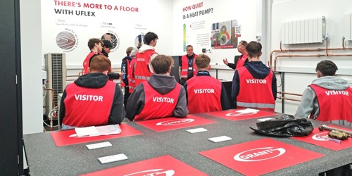 Grant UK welcome Newbury College students to learn about heat pumps
