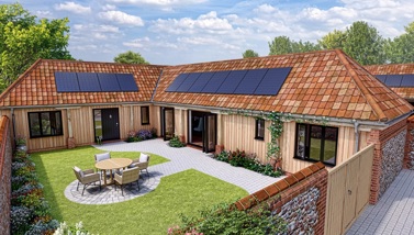 Plot 2 at Meadow Grange, image courtesy of B Beales Developers