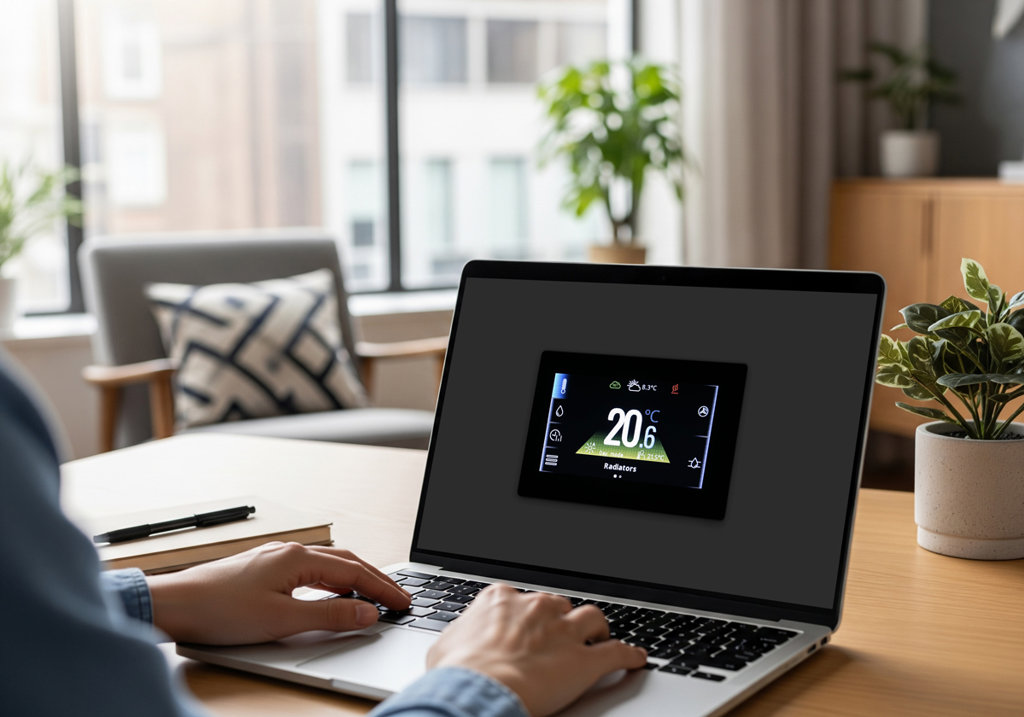 Interactive simulators for heat pump installers