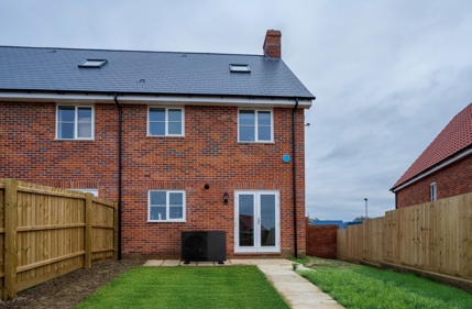 A Grant R290 heat pump installed at a new build home