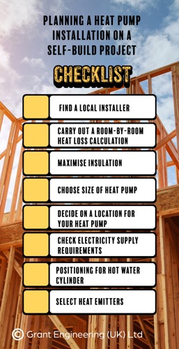 infographic on self build checklist