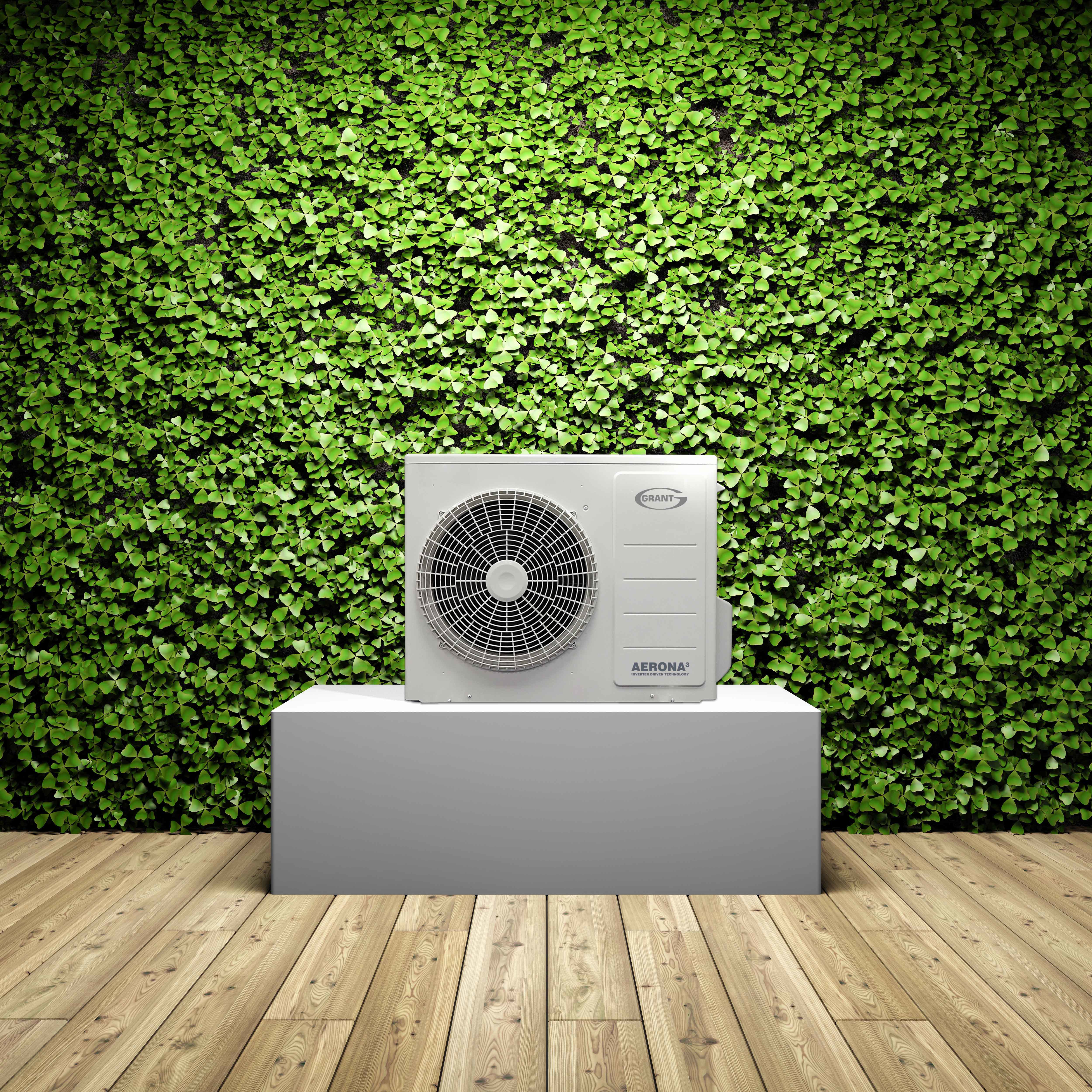 6Kw Heat Pump On Platform Vertical Garden (1)