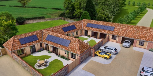 B Beales Developers, installing R290 heat pumps for five sustainable barn conversions